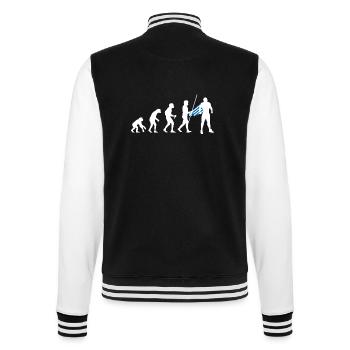 Évolution grecque Super-héros Drapeau grec - Veste Teddy - noir/blanc - Dos - Marisol (170cm)