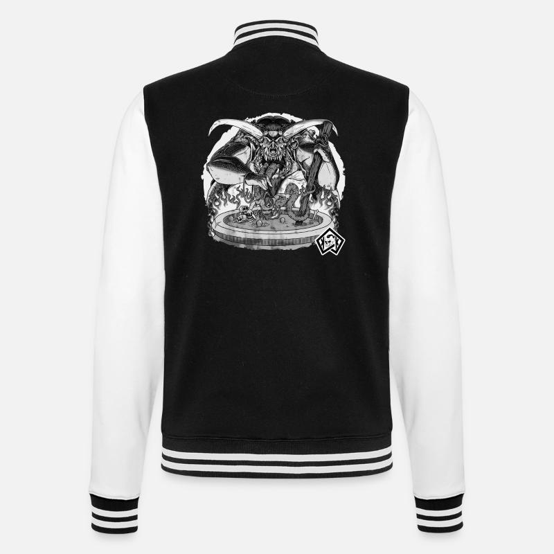 Cuisinier, cuisinier, chef de l’enfer - Veste Teddy - noir/blanc