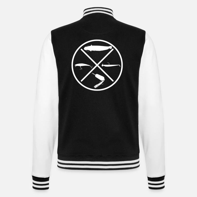 Wels - College-Sweatjacke - Schwarz/Weiß