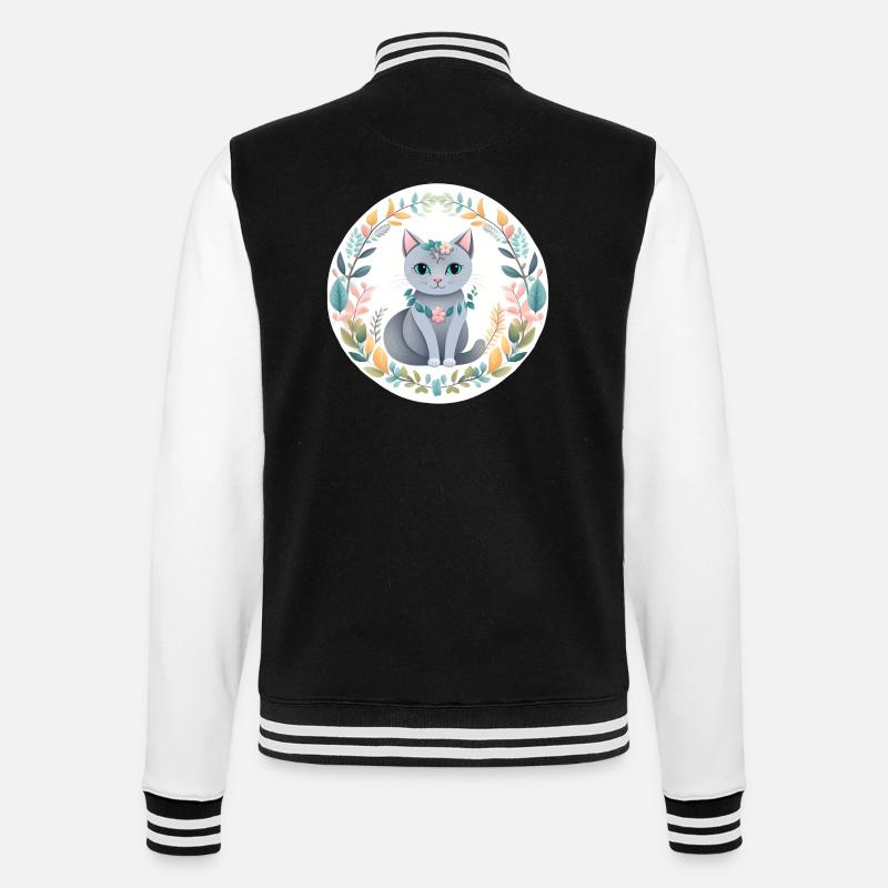 Nature Liberté Chat - Veste Teddy - noir/blanc