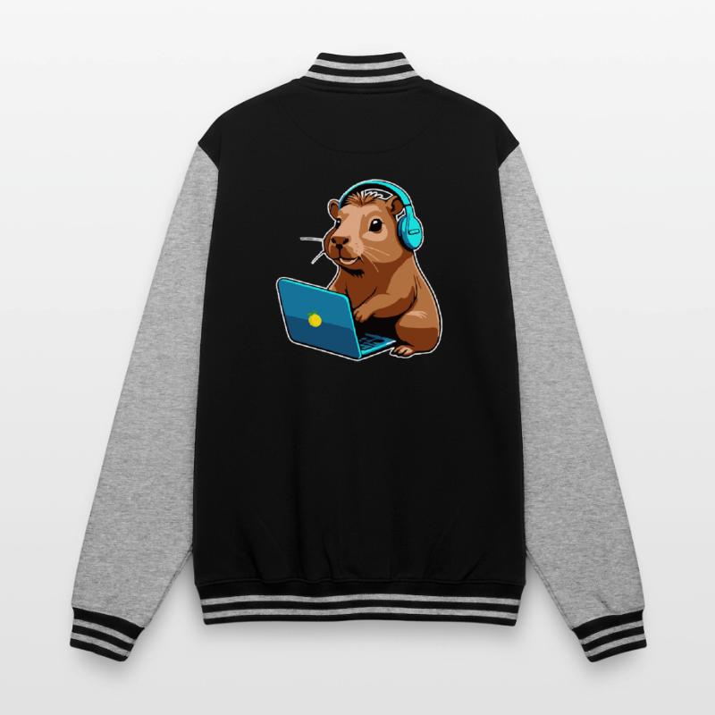 Capybara Programmierer Coder Computer College-Sweatjacke