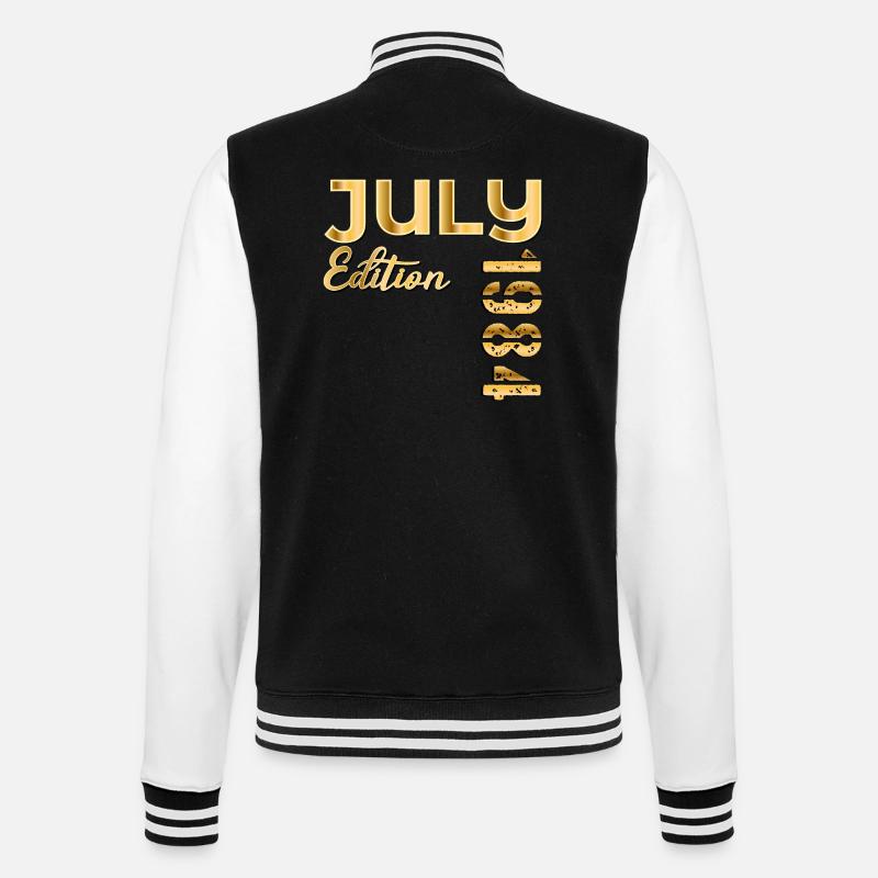 42E ANNIVERSAIRE JUILLET 1984 - Veste Teddy - noir/blanc