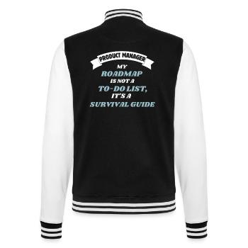 Chef de Produit - Roadmap - Veste Teddy - noir/blanc - Dos - Marisol (170cm)