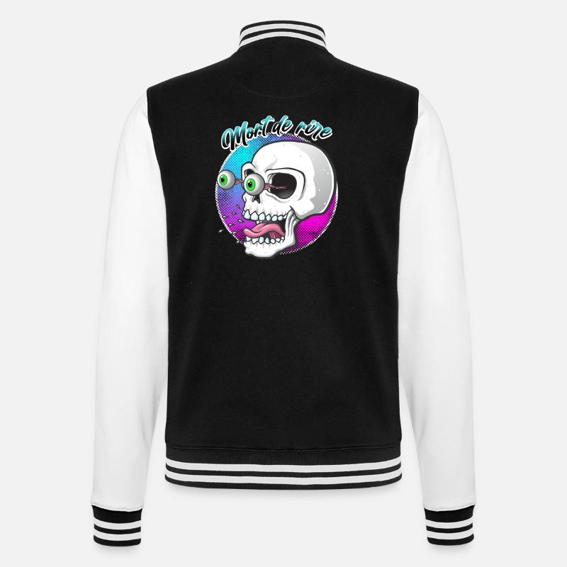 Mort de rire - Veste Teddy - noir/blanc