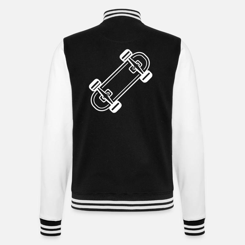 Skateboard Style Bande Dessinée - Veste Teddy - noir/blanc