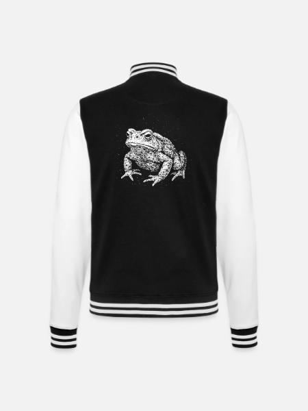 Toad - College Sweat Jacket - black/white