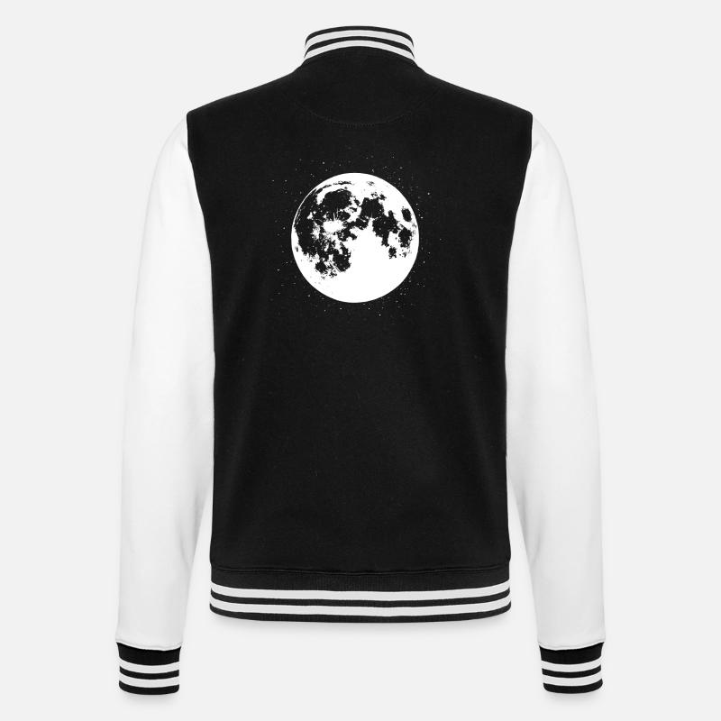 Vibrations de la pleine lune - Veste Teddy - noir/blanc
