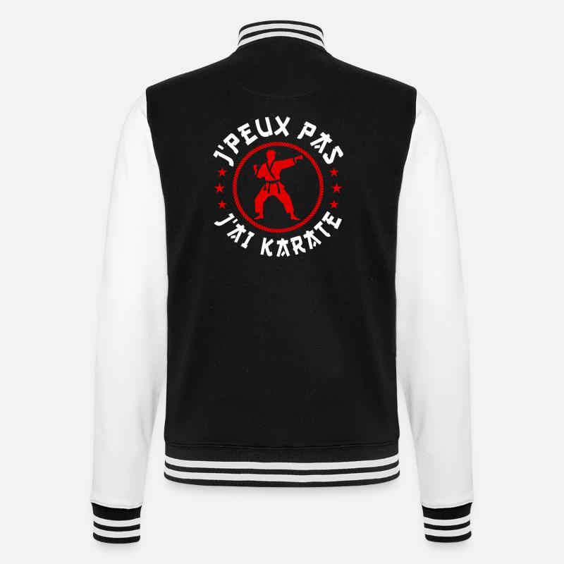 j'peux pas j'ai Karate - Veste Teddy - noir/blanc