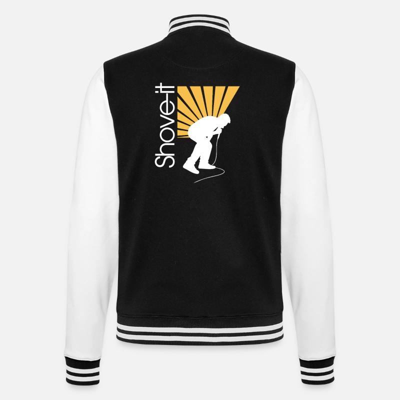 SCHIEB ES, SCHIEB ES!! -AFFE - College-Sweatjacke - Schwarz/Weiß