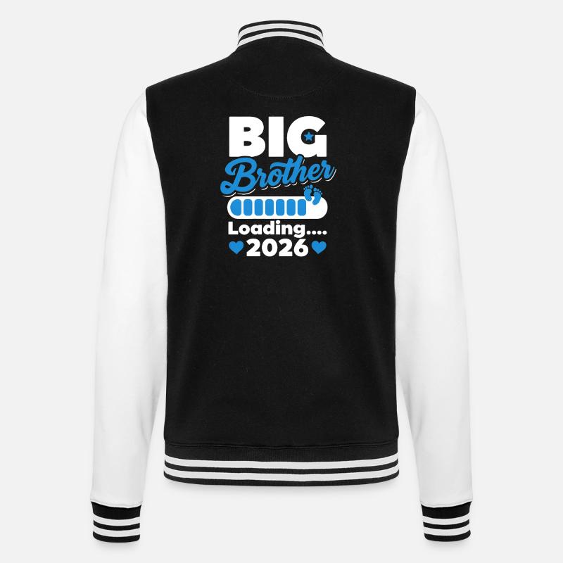 Big Brother Loading 2026 - College-Sweatjacke - Schwarz/Weiß