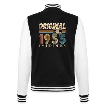 Gamer 70th Birthday 70th Anniversary Original 1955 - College Sweat Jacket - black/white - Back - Marisol (170cm)