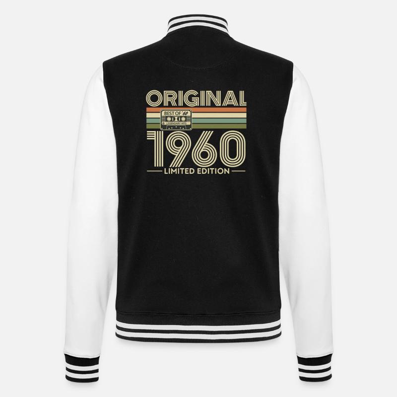 Original 1960s Cassette Édition Limitée - Veste Teddy - noir/blanc