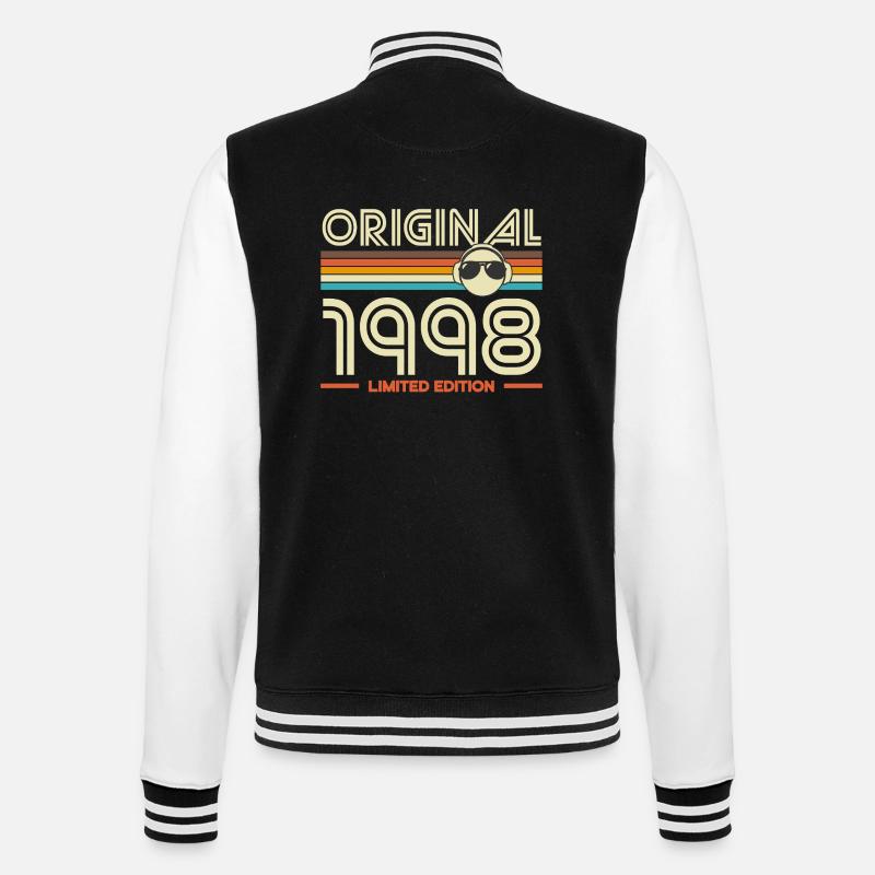 Rétro 1998 Édition Limitée - Veste Teddy - noir/blanc
