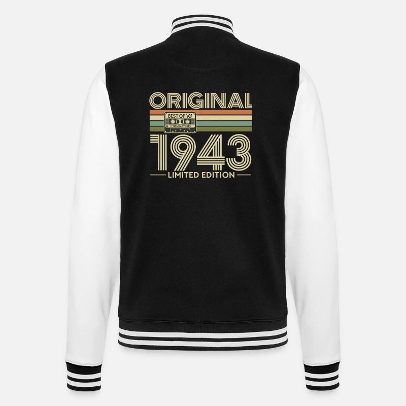 Original 1943 Édition Limitée - Veste Teddy - noir/blanc