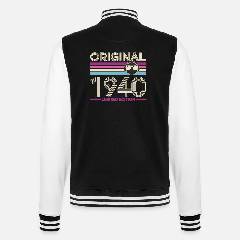 Original 1940 Édition Limitée - Veste Teddy - noir/blanc