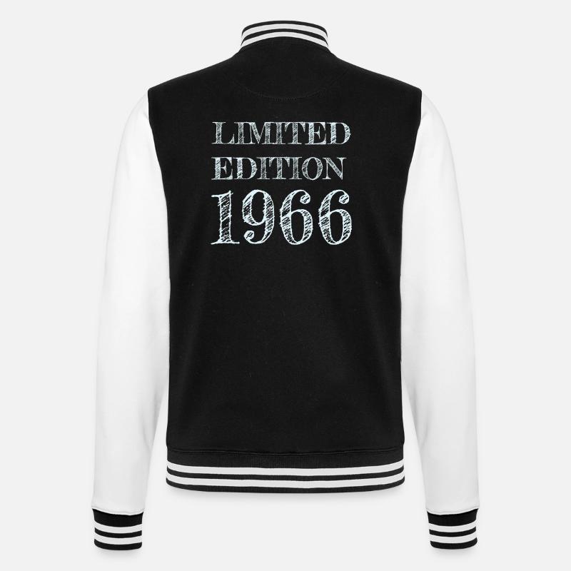 1966 60e année de naissance - Veste Teddy - noir/blanc