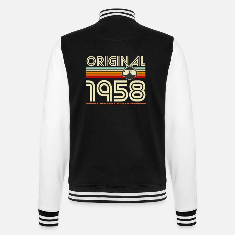 Original 1958 édition rétro - Veste Teddy - noir/blanc