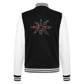 Anneau coloré de kayaks de style néon pour eaux vives - Veste Teddy - noir/blanc - Dos - Marisol (170cm)