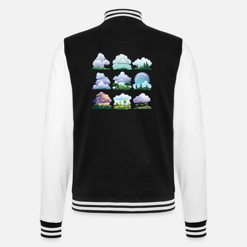 Dessin animé Cloudscapes - Veste Teddy - noir/blanc