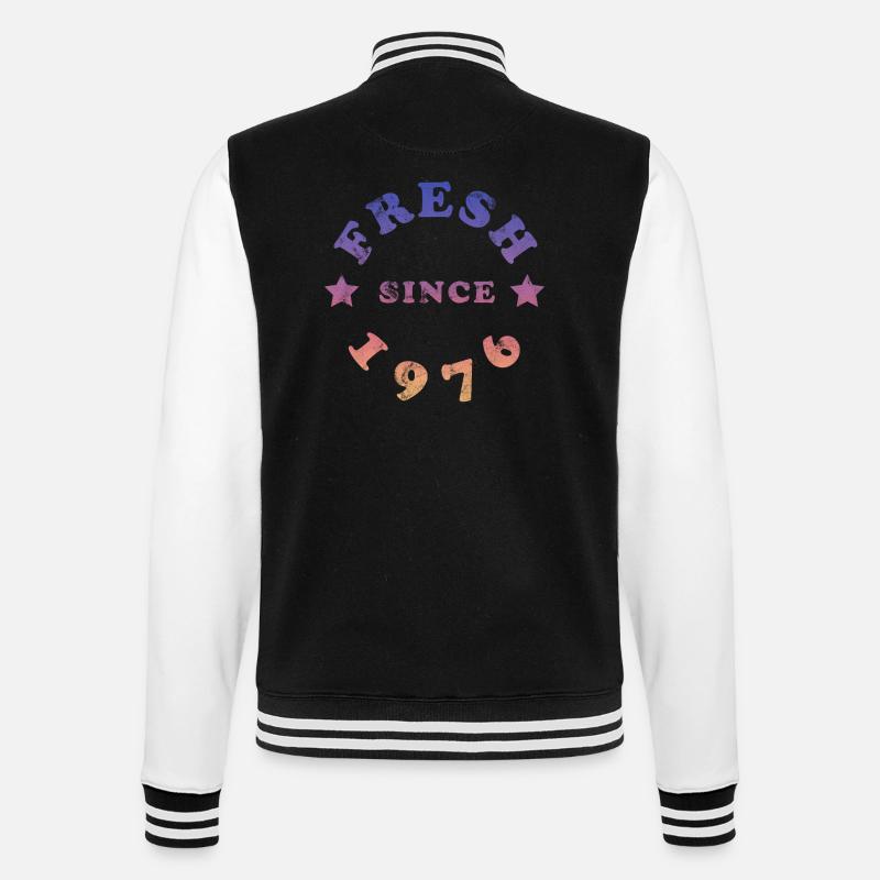 Millésime 1976 - Veste Teddy - noir/blanc