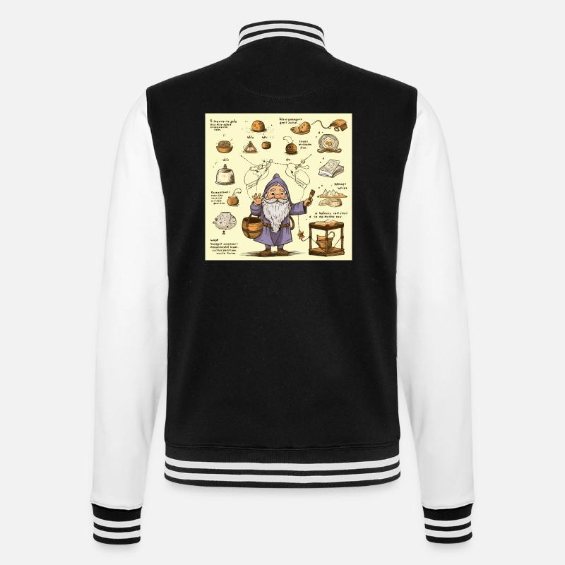 Alchemy Kitchen Wizard - College Sweat Jacket - black/white