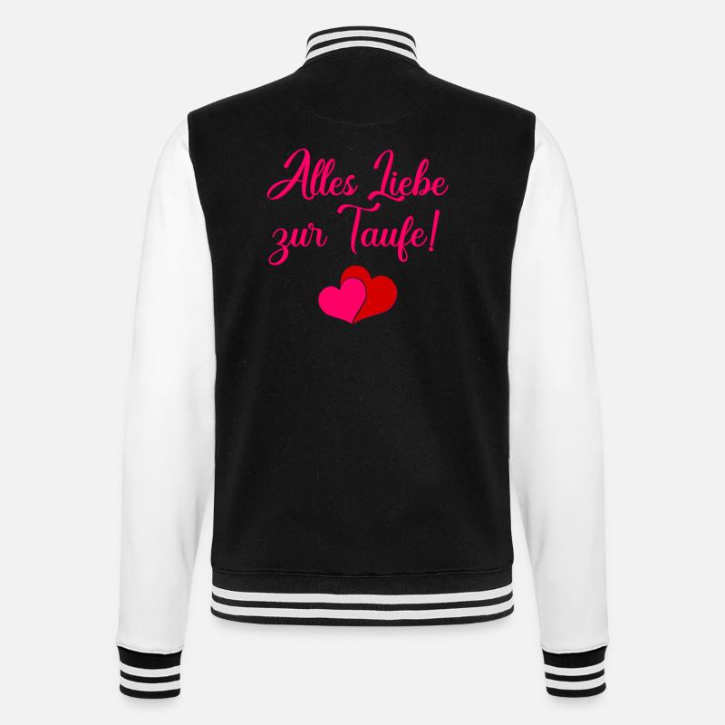 Paroles de baptême Bébé du baptême - Veste Teddy - noir/blanc