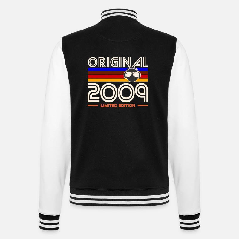 Originale limitierte Edition 2009 - College-Sweatjacke - Schwarz/Weiß