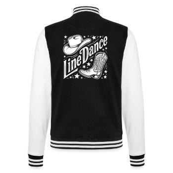 Line Dance Western Logo - College-Sweatjacke - Schwarz/Weiß - Hinten - Marisol (170cm)