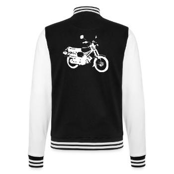 Simson S51 Enduro - College-Sweatjacke - Schwarz/Weiß - Hinten - Marisol (170cm)