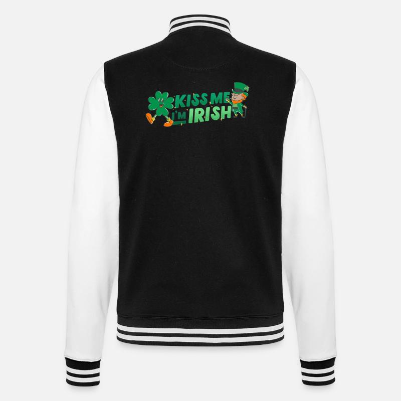 Bonne Saint-Patrick. La Saint-Patrick! - Veste Teddy - noir/blanc