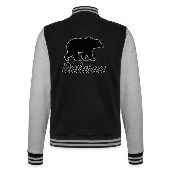 Dalarna Bär Sverige Region Schweden Mittelschweden - College-Sweatjacke - Schwarz/Grau meliert - Hinten - Marisol (170cm)