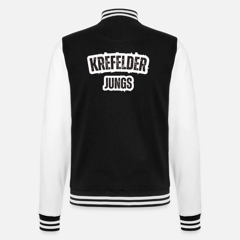 Krefeld Boys - Veste Teddy - noir/blanc