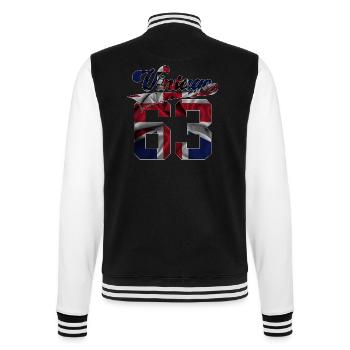 63RD BIRTHDAY UK VINTAGE 1963 - College Sweat Jacket - black/white - Back - Marisol (170cm)