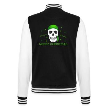Merry Christmas - College Sweat Jacket - black/white - Back - Marisol (170cm)