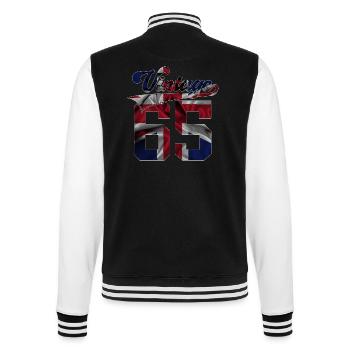 61ST BIRTHDAY UK VINTAGE 1965 - College Sweat Jacket - black/white - Back - Marisol (170cm)