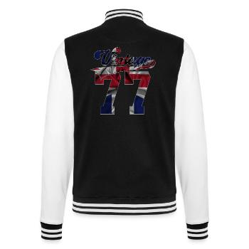 49E ANNIVERSAIRE UK MILLÉSIME 1977 - Veste Teddy - noir/blanc - Dos - Marisol (170cm)
