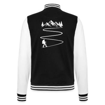 Wander t-shirt wanderer berge - College-Sweatjacke - Schwarz/Weiß - Hinten - Marisol (170cm)