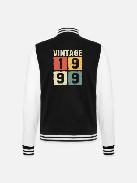 Millésime 1999 Né en 1999 - Veste Teddy - noir/blanc