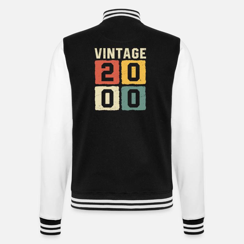 Millésime 2000 Né en 2000 - Veste Teddy - noir/blanc