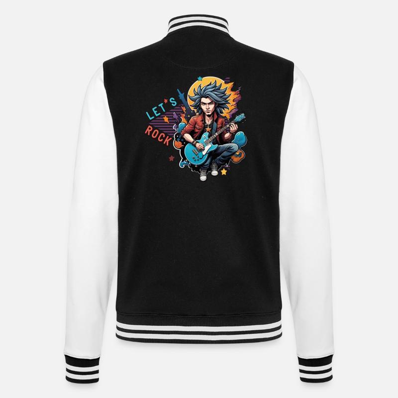 Faisons du rock - Veste Teddy - noir/blanc