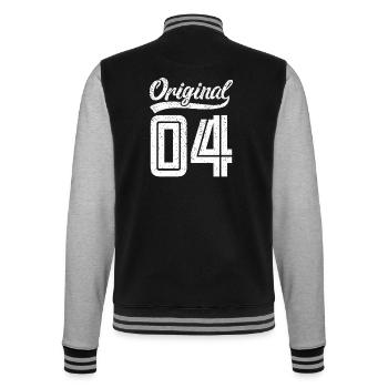 2004 Original 04 geboren 2004 - College-Sweatjacke - Schwarz/Grau meliert - Hinten - Marisol (170cm)