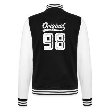 1998 Original 98 geboren 1998 - College-Sweatjacke - Schwarz/Weiß - Hinten - Marisol (170cm)