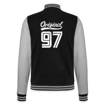 1997 Original 97 Né en 1997 - Veste Teddy - noir/gris chiné - Dos - Marisol (170cm)