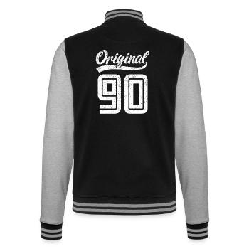1990 Original 90 Né en 1990 - Veste Teddy - noir/gris chiné - Dos - Marisol (170cm)