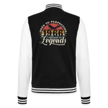1966 Vintage Born Legends Cadeau d’anniversaire - Veste Teddy - noir/blanc - Dos - Marisol (170cm)