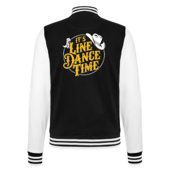 Line Dance Time Line Dancing Time to dance - College Sweat Jacket - black/white - Back - Marisol (170cm)