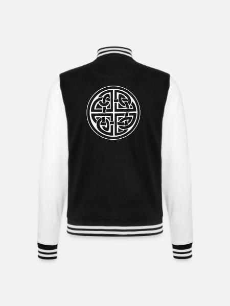 noeud vivace blanc - Veste Teddy - noir/blanc