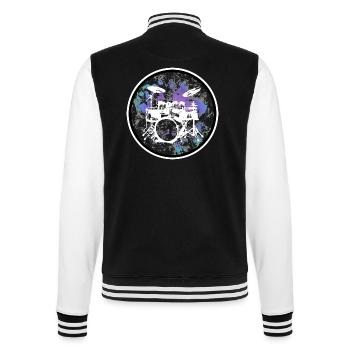 Percussion - College Sweat Jacket - black/white - Back - Marisol (170cm)