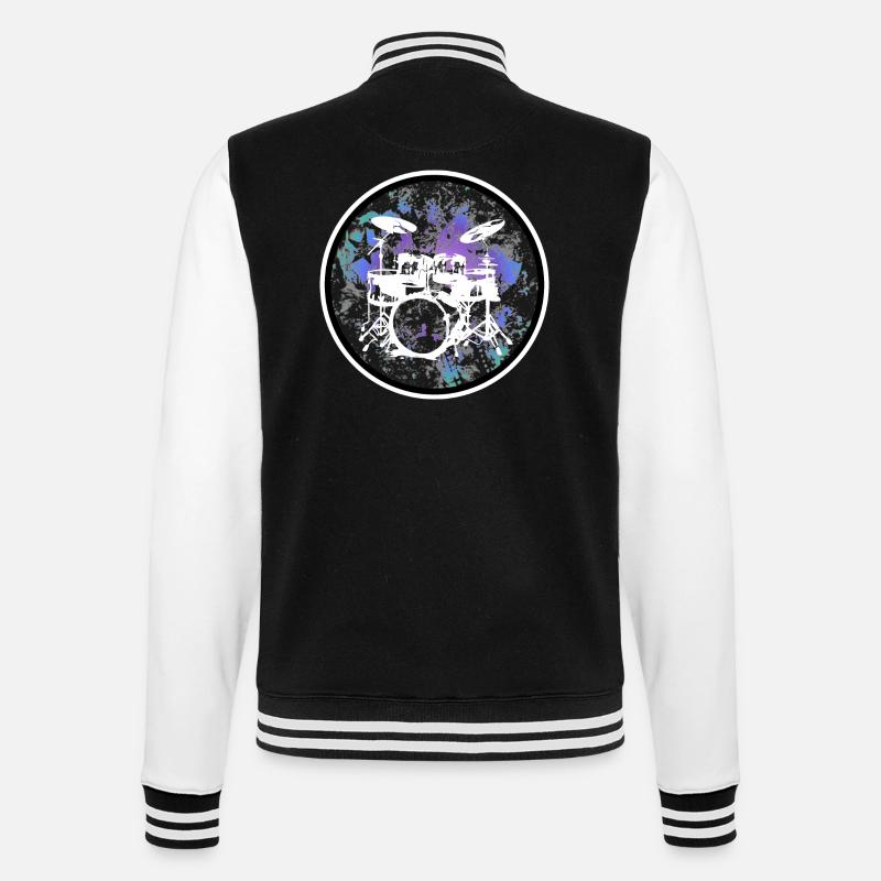 Percussion - College Sweat Jacket - black/white