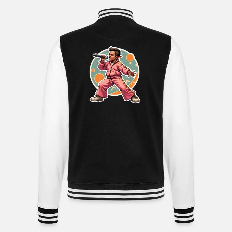 Elf Rapper in Action - College Sweat Jacket - black/white